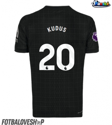 Tottenham Hotspur Mohammed Kudus #20 Venkovní Dres 2025-26 Krátký Rukáv